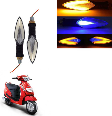 Vagary Front, Rear LED Indicator Light for Mahindra Duro(Blue, Yellow)