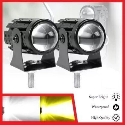WROXTER U1 Motorcycle and Car Light Led White and Yellow With Switch Fog Lamp Motorbike, Car LED (12 V, 36 W)(Universal For Bike, Pack of 2)
