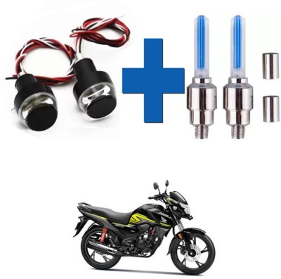 E-Shoppe Bike Handle Light And Flashing Magic Tyre Wheel Light For SP125 Indicator Light Motorbike LED for Honda (12 V, 24 W)(Universal For Bike, Pack of 4)