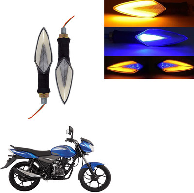 Vagary Front, Rear LED Indicator Light for Bajaj Discover 100 DTS-i(Blue, Yellow)