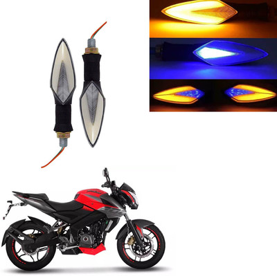 Vagary Front, Rear LED Indicator Light for Bajaj Pulsar 200NS(Blue, Yellow)