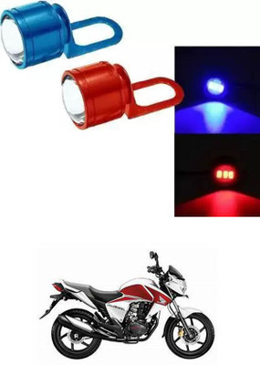 E-Shoppe Strobe Light Red Blue Auto Flashing Eagle Eye For CB Twister Interior Light Motorbike LED for Honda (12 V, 24 W)(CB Twister, Pack of 2)