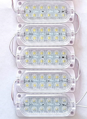 StrawHat DC 12V 3 Watt Waterproof LED Module Light Lamp Bulb Multipurpose Use For vehicle Indicator Light Car, Motorbike, Van LED (12 V, 3 W)(6 Series, Pack of 5)