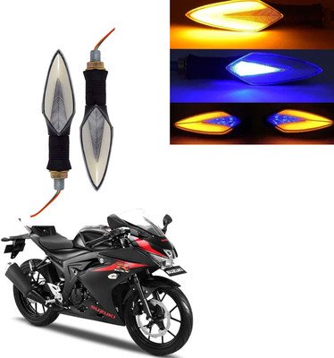Vagary Front, Rear LED Indicator Light for Suzuki GS 150R(Blue, Yellow)