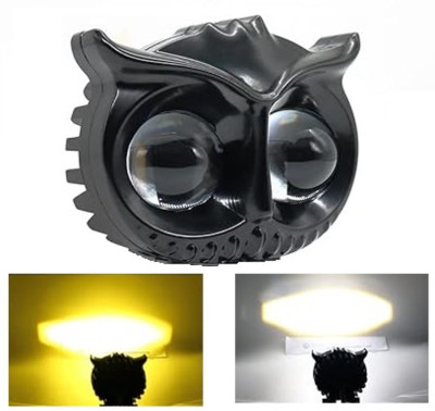 TRYFLY Design Dual Color Led Fog Light Led Auxiliary Spot Led Lights Fog Lamp Car, Motorbike, Truck, Van LED (12 V, 40 W)(Splendor, Universal For Bike, Pack of 1)