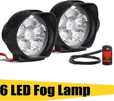 Straplt ELECTRIBLES 6LED Fog Lamp Universal For Bike LED Fog Lamp Motorbike LED (12 V, 55 W)(Universal For Bike)