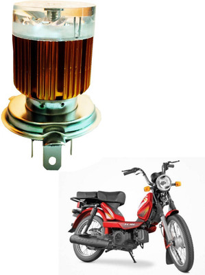 REPLEY H4bulb-4led-red-Blue191 Headlight Car, Motorbike LED for TVS (12 V, 30 W)(Super XL, Pack of 1)
