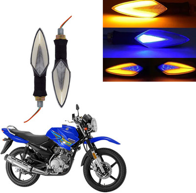 Vagary Front, Rear LED Indicator Light for Yamaha YBR 125(Blue, Yellow)