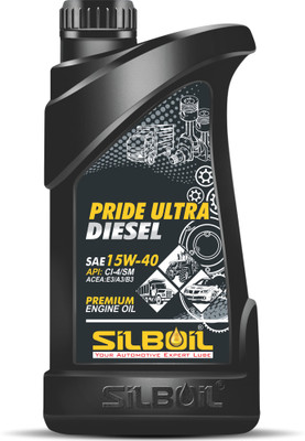 SILBOIL PRIDE ULTRA DIESEL SAE 15W-40 ( API: CI-4/SM Certified ) Premium Turbo Diesel High-Mileage Engine Oil(1 L, Pack of 1)