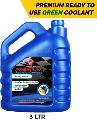 UE Premium Radiator Coolant Ready To Use Green -3 Liter Pre Mixed Coolants for All Vehicles Coolant Green(3000 ml, Pack of 1)