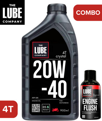 The Lube Company Motorcycle Expert Combo Pack of JET7 4T 20w-40 Synthetic Base Engine Oil And Engine Flush 60 ml ; Primium Quantity Water white Engine oil For Bikes High-Mileage Engine Oil(900 ml, Pack of 2) The Lube Company Motorcycle Expert Combo Pack of JET7 4T 20w-40 Synthetic Base Engine Oil And Engine Flush 60 ml ; Primium Quantity Water white Engine oil For Bikes High-Mileage Engine Oil(900 ml, Pack of 2)