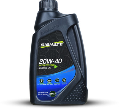 Signate 20W40 4T Engine Oil for Bikes | Power Formula For High Performance Engine Oil(900 ml, Pack of 1)