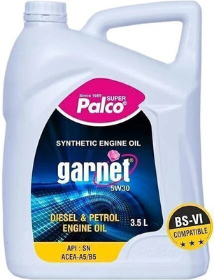 PL SUPER PALCO GARNET-5W30 API: SN/ACEA-A5/B5 Engine Lubricant Oil For Car GARNET-5W30 Full-Synthetic Engine Oil(3.5 L, Pack of 1)