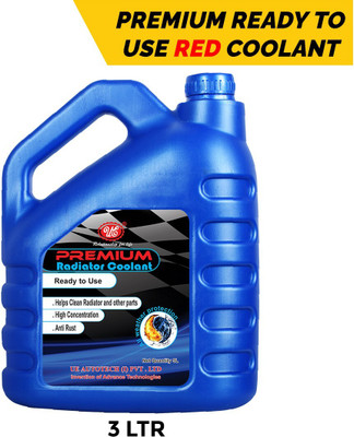 UE Premium Radiator Coolant Ready To Use Red -3 Liter Pre Mixed Coolants for All Vehicles Coolant Red(3000 ml, Pack of 1)
