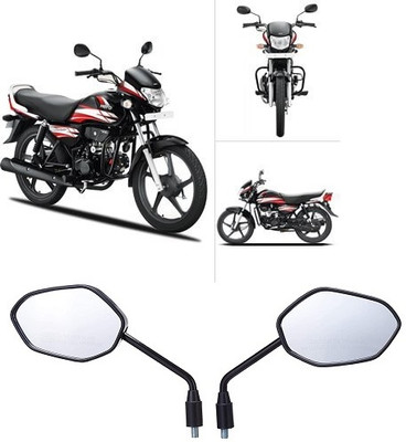 nirwana Manual Rear View Mirror For Honda CB Shine, CB Twister, Activa, Dream Yuga, Dream Neo(Left, Right)