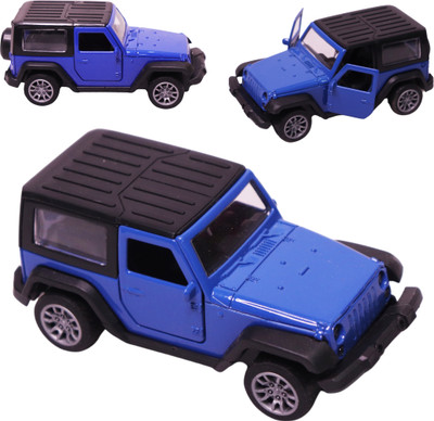 Toy Cloud Thar Closed Body 1:32 Scale Die-Cast Metal Pull Back SUV Model Openable Doors(Blue, Pack of: 1)
