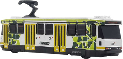 Shree Jee CITY TRAM MELBOURNE METRO TRAIN PUBLIC TRANSPORT PULL BACK TOY(White, Pack of: 1)
