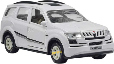 Shree Jee XUV 500 CAR WITH FRONT DOORS OPENABLE & PULL BACK ACTION TOY(White, Pack of: 1)