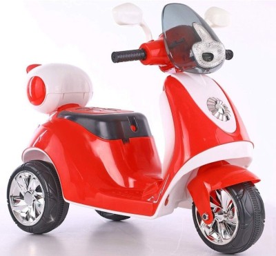 oh baby by flipkart kids 3-Wheel ACTIVA scooter,Rechargeable,With Back Basket Scooter Battery Operated Ride On(Red)