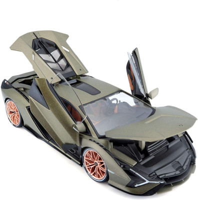 latest radhe Lamborghini Sian FKP 37 Green Metallic with Copper Wheels 1:32 Diecast Model Car toy for kids(Grey, Pack of: 1)