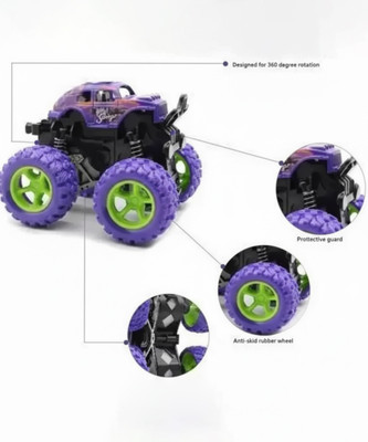 SATSA Monster Truck Toys for Kids Friction Powered Push & Go Toys Car for kids -Violet(Multicolor)