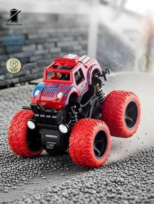 JAMFRO Friction Powered Monster Truck , Push & Go 4WD Off-Road Car for Kids(Multi, Pack of: 1)