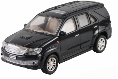 Shree Jee FORTUNER SUV CAR TOY CENTY (BLACK) PULL BACK ACTION PACK OF 1(Black, Pack of: 1)