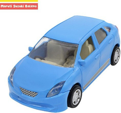 WooZee MARUTI SUZUKI BALENO Miniature Pull Back Car with Doors Openable (Blue)e(Blue, Pack of: 1)