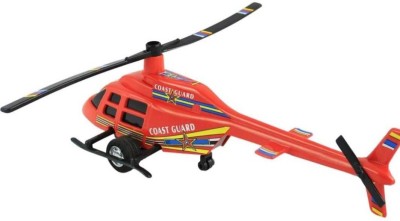 Shree Jee HELICOPTER (RED) SHINSEI PULL BACK &GO ACTION (MULTICOLOUR) COLOUR MAY VARY(Red, Pack of: 1)