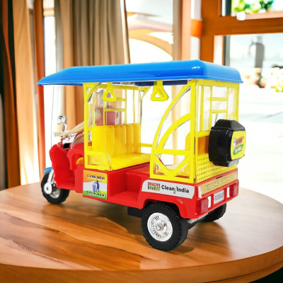 SABIRAT E-Rickshaw For Kids, Pull Back Action, No Sharp Edges, Excellent Body(Multicolor, Pack of: 1)