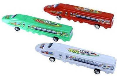 CSPARK BAND Push And Go Run Fast Bullet Train Toy(Multicolor Pack Of 1)Made In India(Multicolor, Pack of: 1)