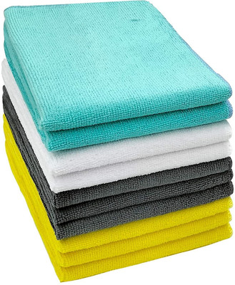 MEGAKLEEN Microfiber Vehicle Washing  Cloth(Pack Of 10)