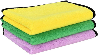 DN BROTHERS Microfiber Vehicle Washing  Cloth(Pack Of 3, 500 GSM)