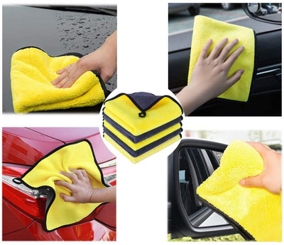 DN BROTHERS Microfiber Vehicle Washing  Cloth(Pack Of 3, 500 GSM)