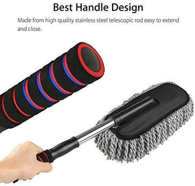 TECHEL Buy Microfiber Car Duster with Long Handle WRT8 Wet and Dry Duster