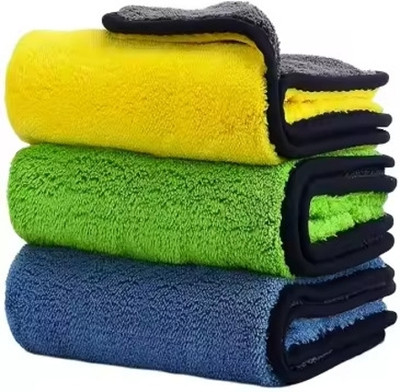ND BROTHERS Microfiber Vehicle Washing  Cloth(Pack Of 3, 500 GSM)