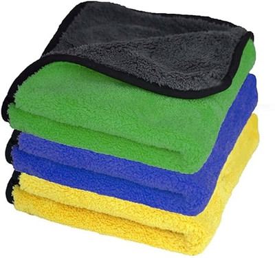 PITRADEV Microfiber Vehicle Washing  Cloth(Pack Of 4, 800 GSM)