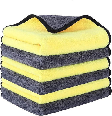 Amonest Microfiber Vehicle Washing  Cloth(Pack Of 6, 800 GSM)