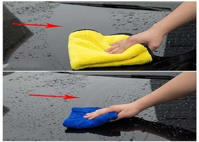 Manlu Microfiber Vehicle Washing  Cloth(Pack Of 3, 1200 GSM)
