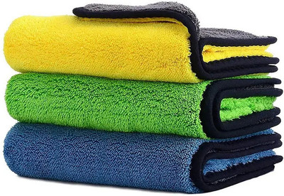 ND BROTHERS Microfiber Vehicle Washing  Cloth(Pack Of 3, 500 GSM)