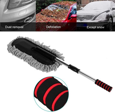 TECHEL Buy Microfiber Car Duster with Long Handle WRT7 Wet and Dry Duster