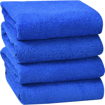 MEGAKLEEN Microfiber Vehicle Washing  Cloth(Pack Of 4)