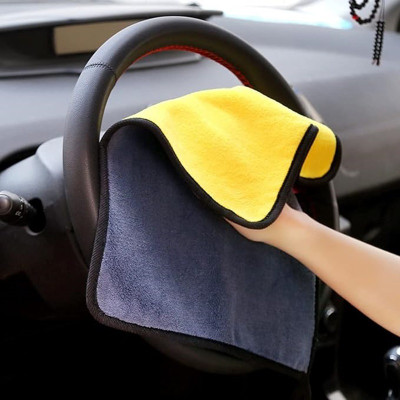 CLEANSKY Microfiber Vehicle Washing  Cloth(Pack Of 1, 800 GSM)