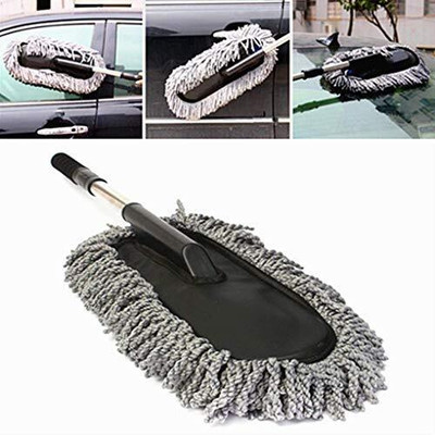 TECHEL Buy Microfiber Car Duster with Long Handle WRT9 Wet and Dry Duster