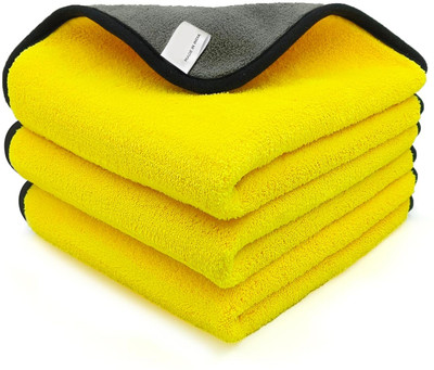HoneyEretail Microfiber Vehicle Washing  Cloth(Pack Of 3, 600 GSM)