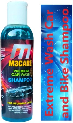 M3CARE Premium vehicla cleaning Shampoo Car Washing Liquid(200 ml)