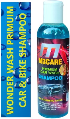 M3CARE Ultra Wax Vehicle liquid Shampoo Car Washing Liquid(200 ml)
