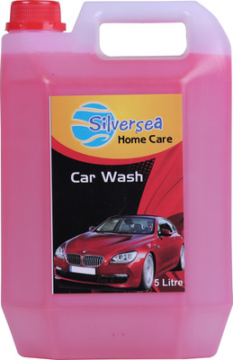 Silversea High Foaming Car Wash Shampoo With Added Silicones For Spot Cleaning (5 ltr) Car Washing Liquid(5000 ml)