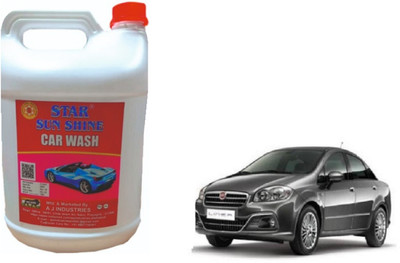 STAR SUN SHINE Colour Foam Shampoo (5 Litre) For Linea Car Washing Liquid(5 ml)