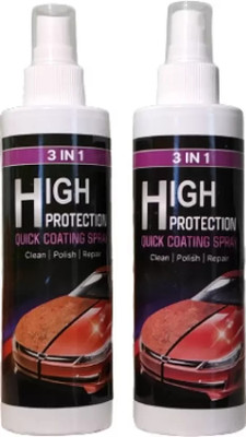 Matangi 3 In 1 High Protection Quick Coating Spray Clean, Polish & Repair, Suitable for Dashboard, Restores Faded Plastic & Fiber Vehicle Interior Cleaner(400 ml)